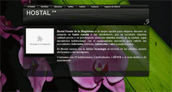 Desktop Screenshot of hostalfuentedelamagdalena.com