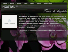 Tablet Screenshot of hostalfuentedelamagdalena.com